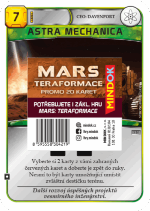 Mars: Teraformace - 20 karet - rozšíření