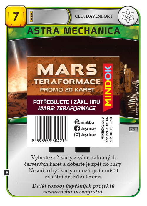Mars: Teraformace - 20 karet - rozšíření