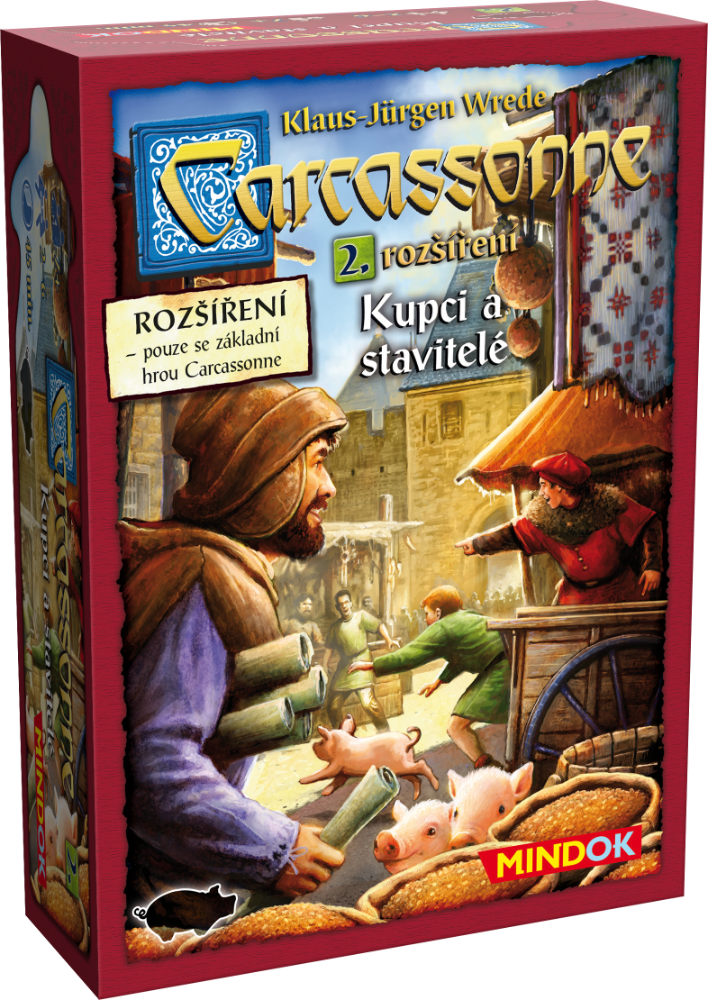 Carcassonne rozšíření 2: Kupci a stavitelé (2017)