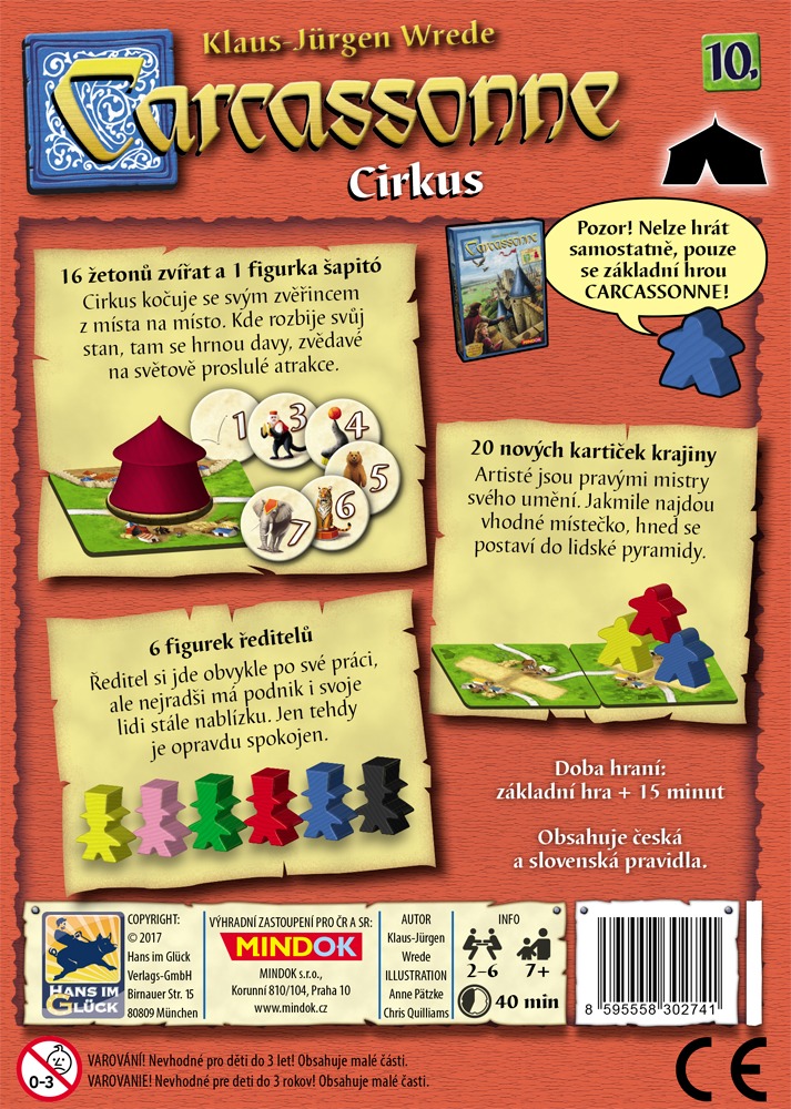 Carcassonne rozšíření 10: Cirkus (2017) - Obrázek 2