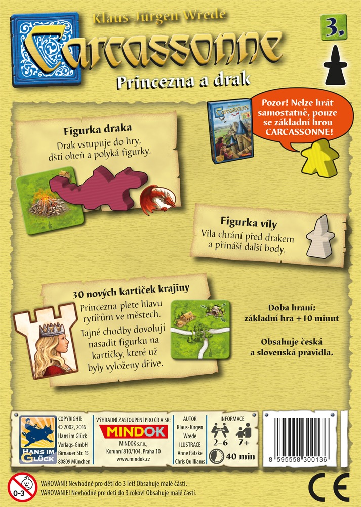 Carcassonne rozšíření 3: Princezna a drak (2017) - Obrázek 2