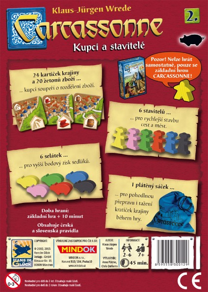 Carcassonne rozšíření 2: Kupci a stavitelé (2017) - Obrázek 6