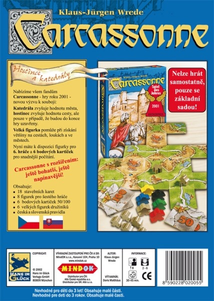 Carcassonne rozšíření 1: Hostince a katedrály 2017 - Obrázek 6