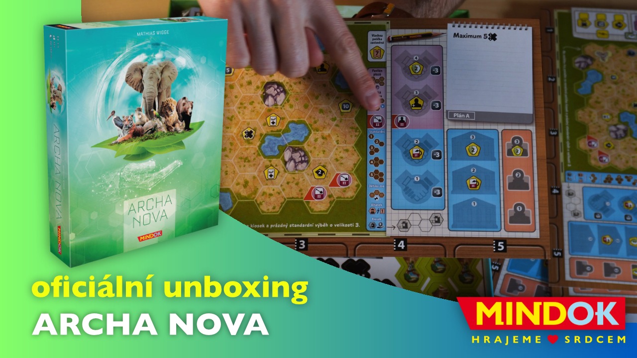 Unboxing hry Archa Nova. Podívejte se, co najdete uvnitř krabice