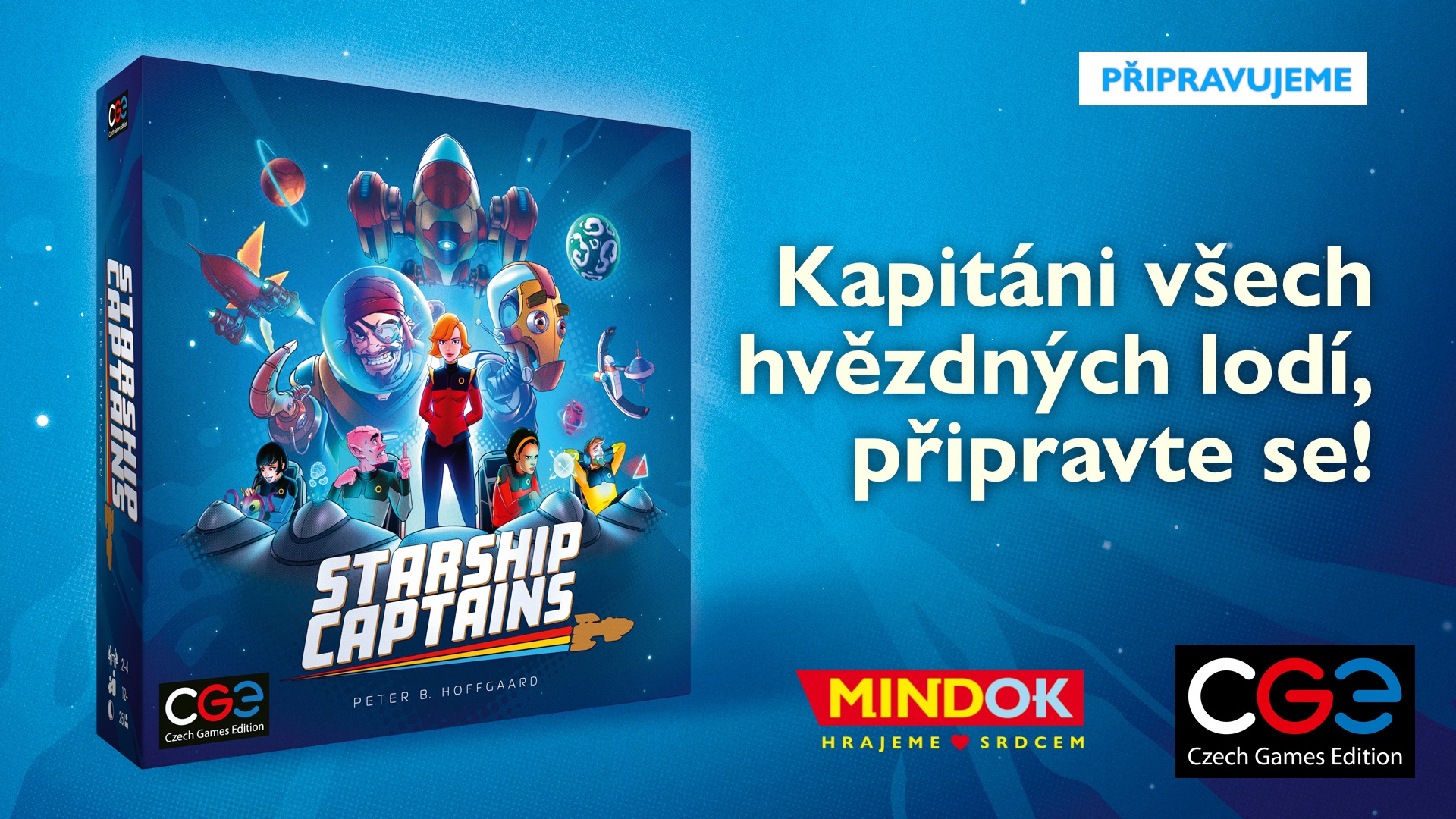 Kapitáni hvězdných lodí, připravte se! Česky přineseme novou hru od CGE Starship Captains