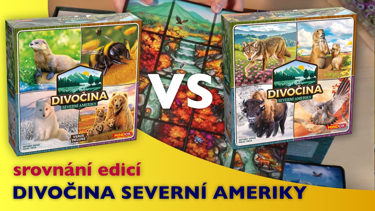 Podívejte se, co najdete v krabici hry Divočina Severní Ameriky