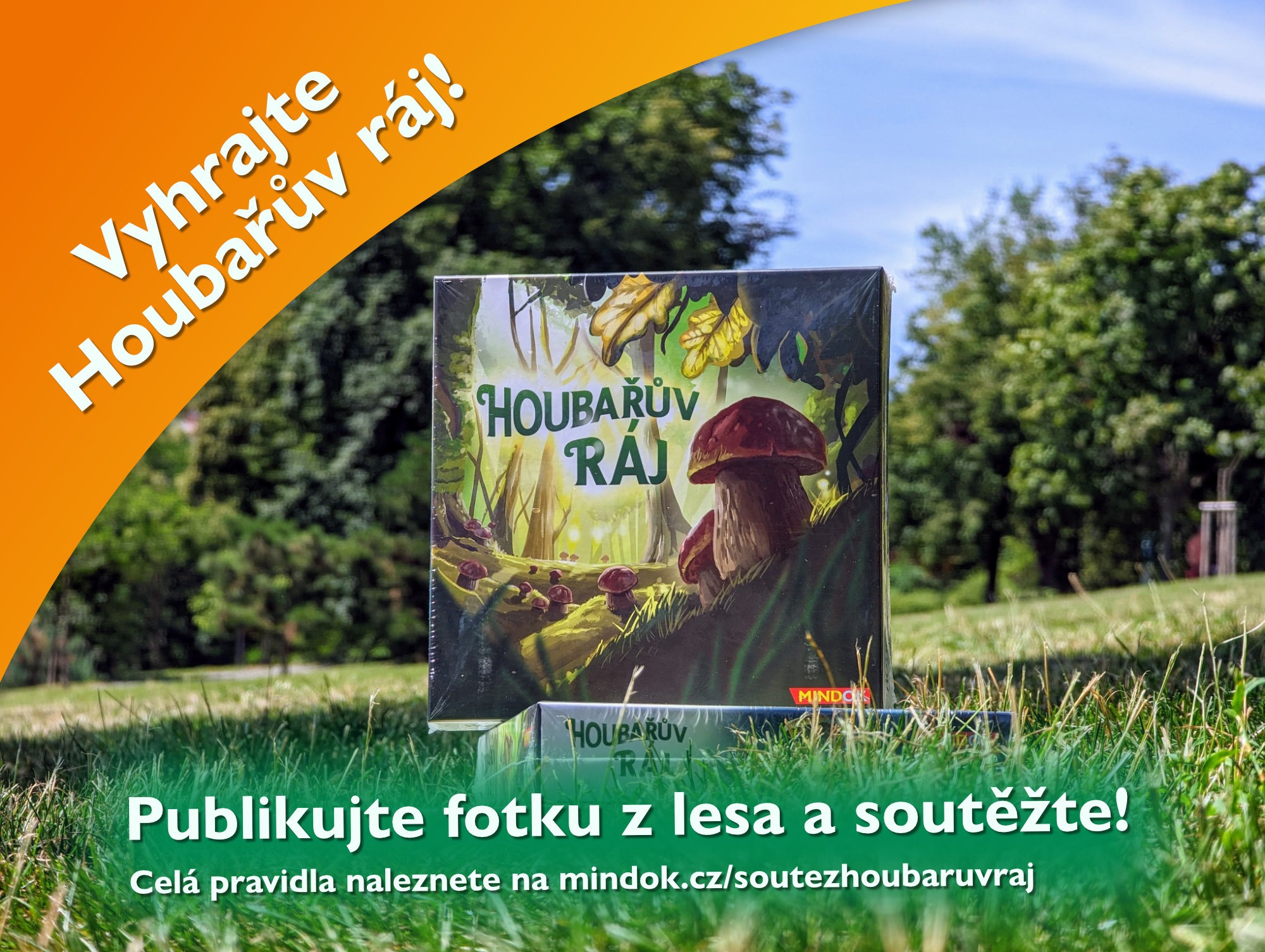Pojďte s námi na houby. Vyhrajte naši novinku Houbařův ráj!