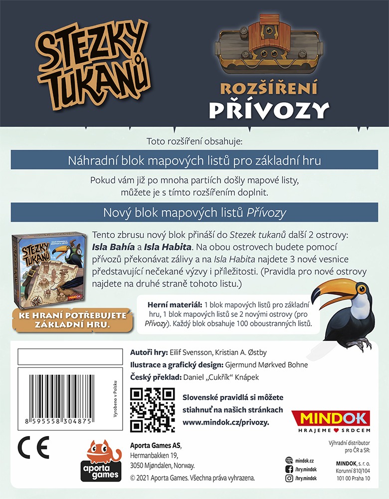 Stezky tukanů: Přívozy – rozšíření - Obrázek 2