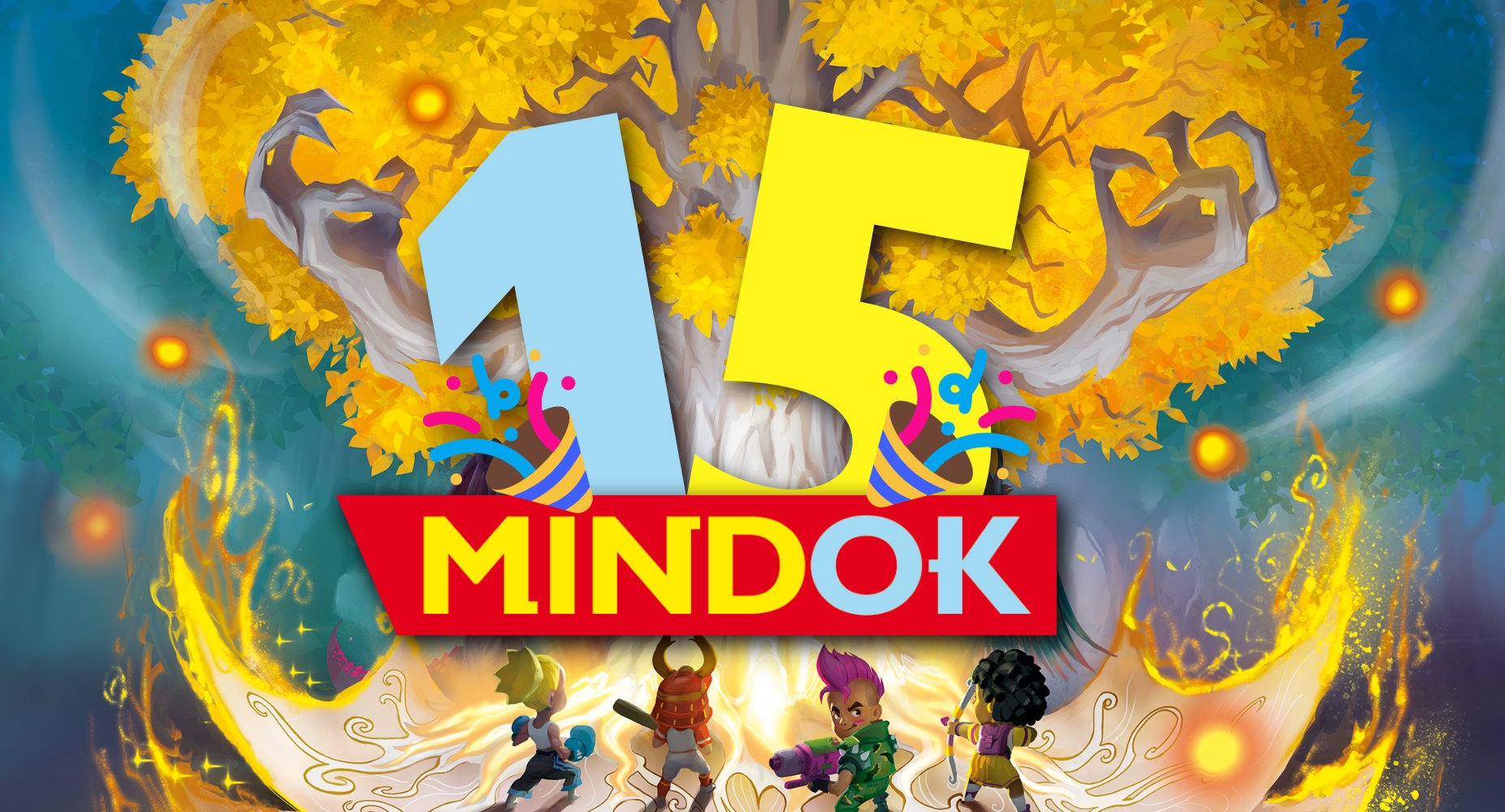 MINDOK slaví 15 let. Přijďte to za námi oslavit na Deskohraní!