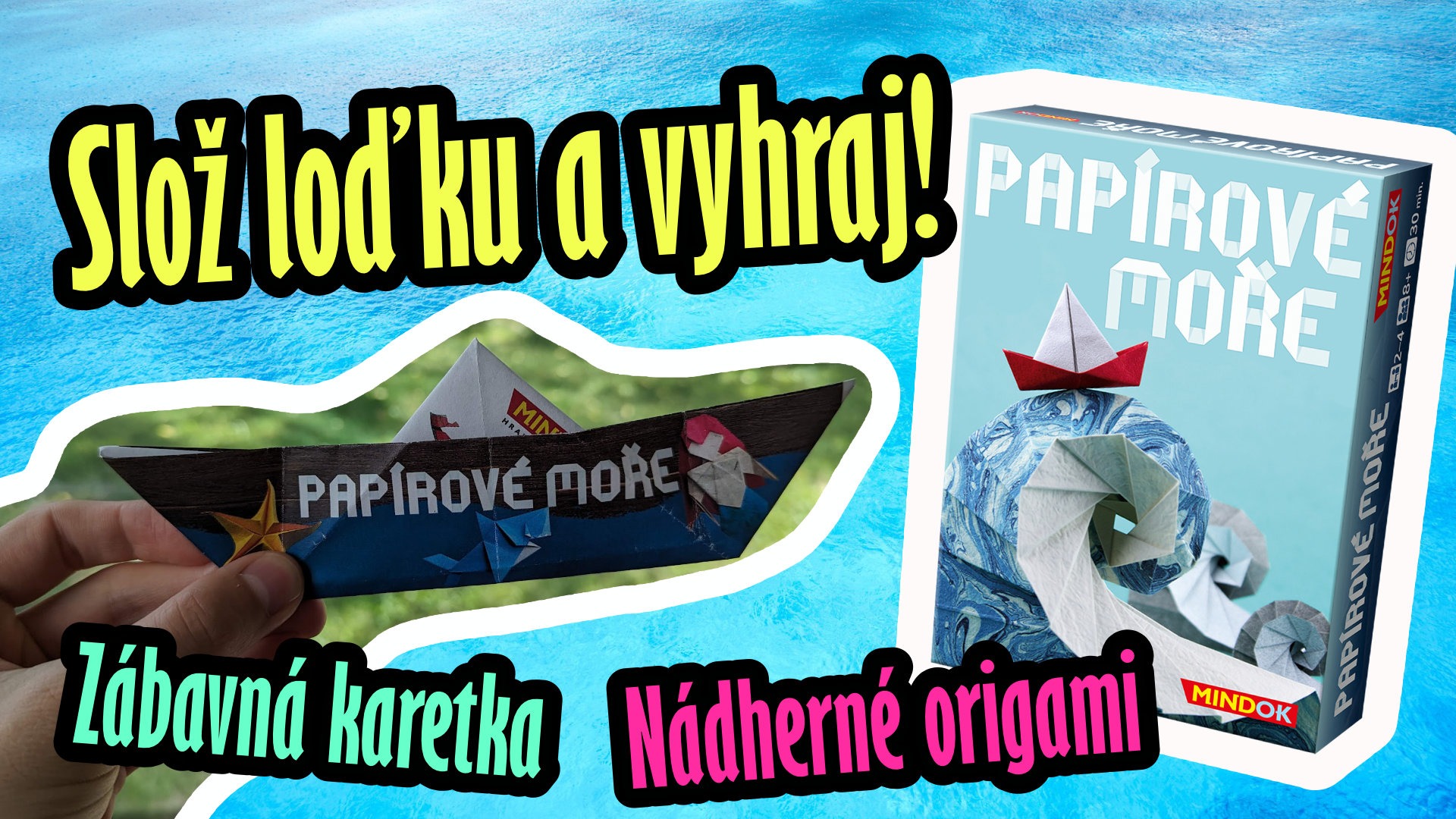 Vyhrajte Papírové moře! 😍🌊 Složte si papírovou loďku a získejte karetní hru