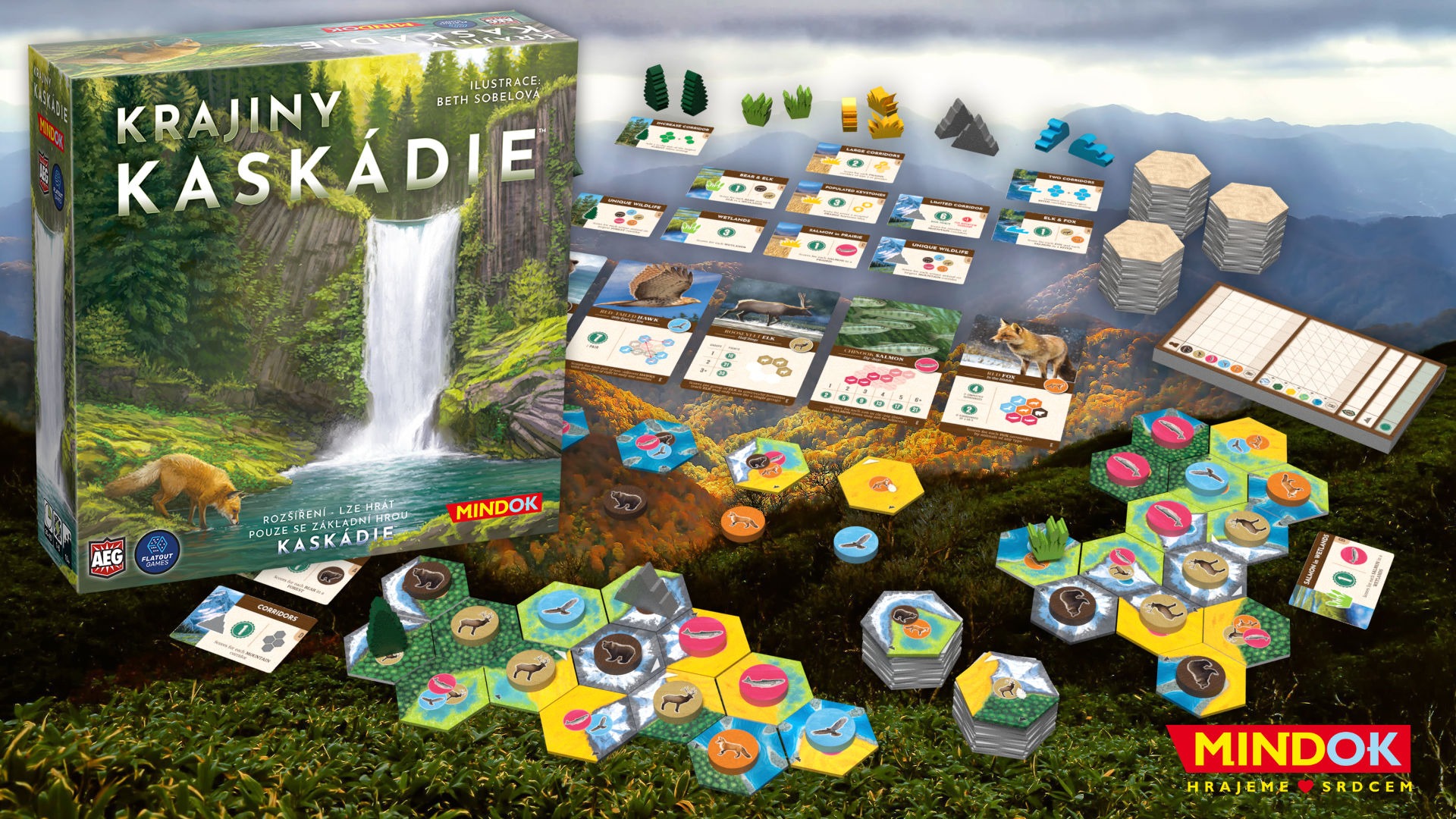 Připravujeme: Krajiny Kaskádie 🏞️ Krásné rozšíření oblíbené rodinné hry