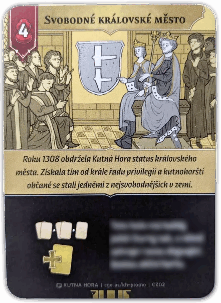 Kutná Hora: Svobodné královské město - promo karta