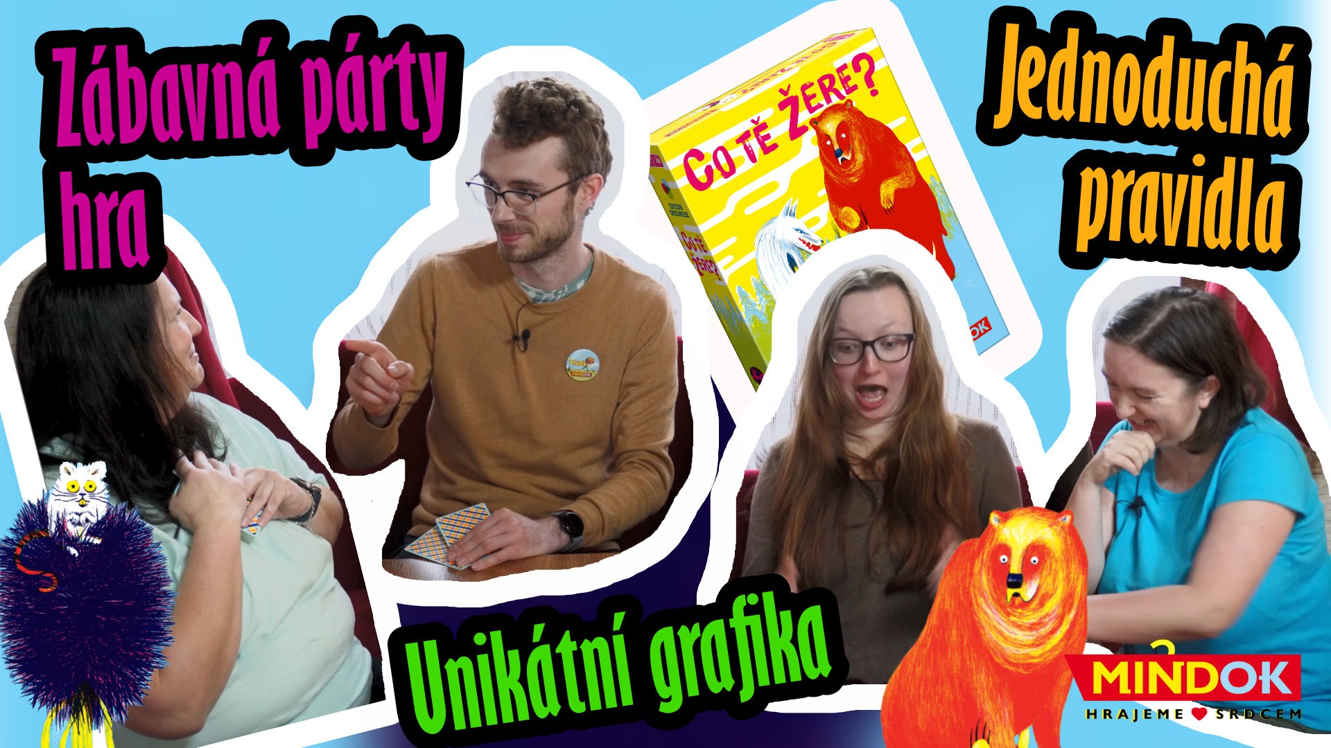 Co tě žere? je zábavná párty hra! Podívejte se, jak se hraje 🐻