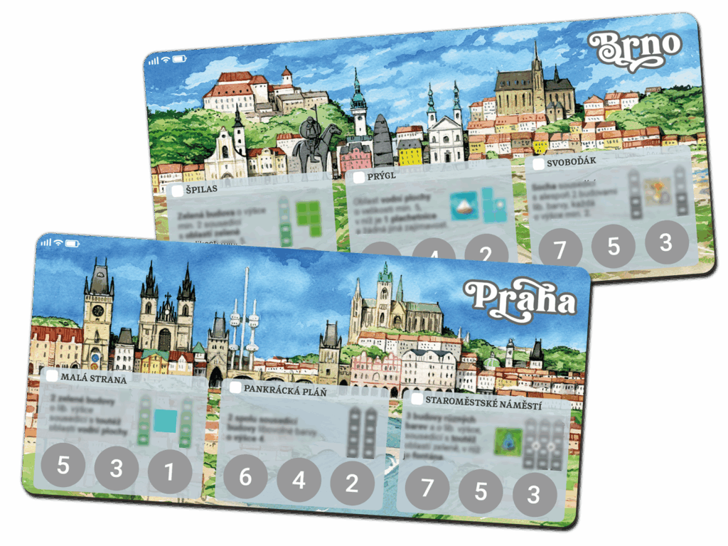 Města: Praha a Brno - rozšíření