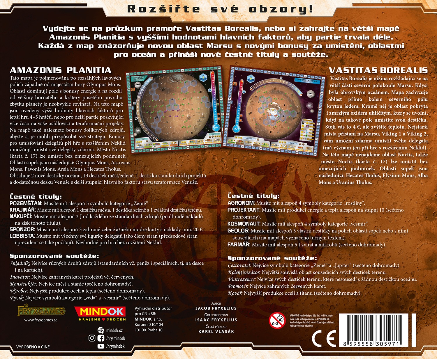 Mars: Teraformace – Amazonis & Vastitas – rozšíření 9 - Obrázek 2