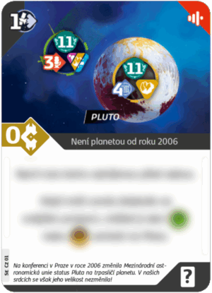 SETI: Pátrání po mimozemské inteligenci - PLUTO - promo karta
