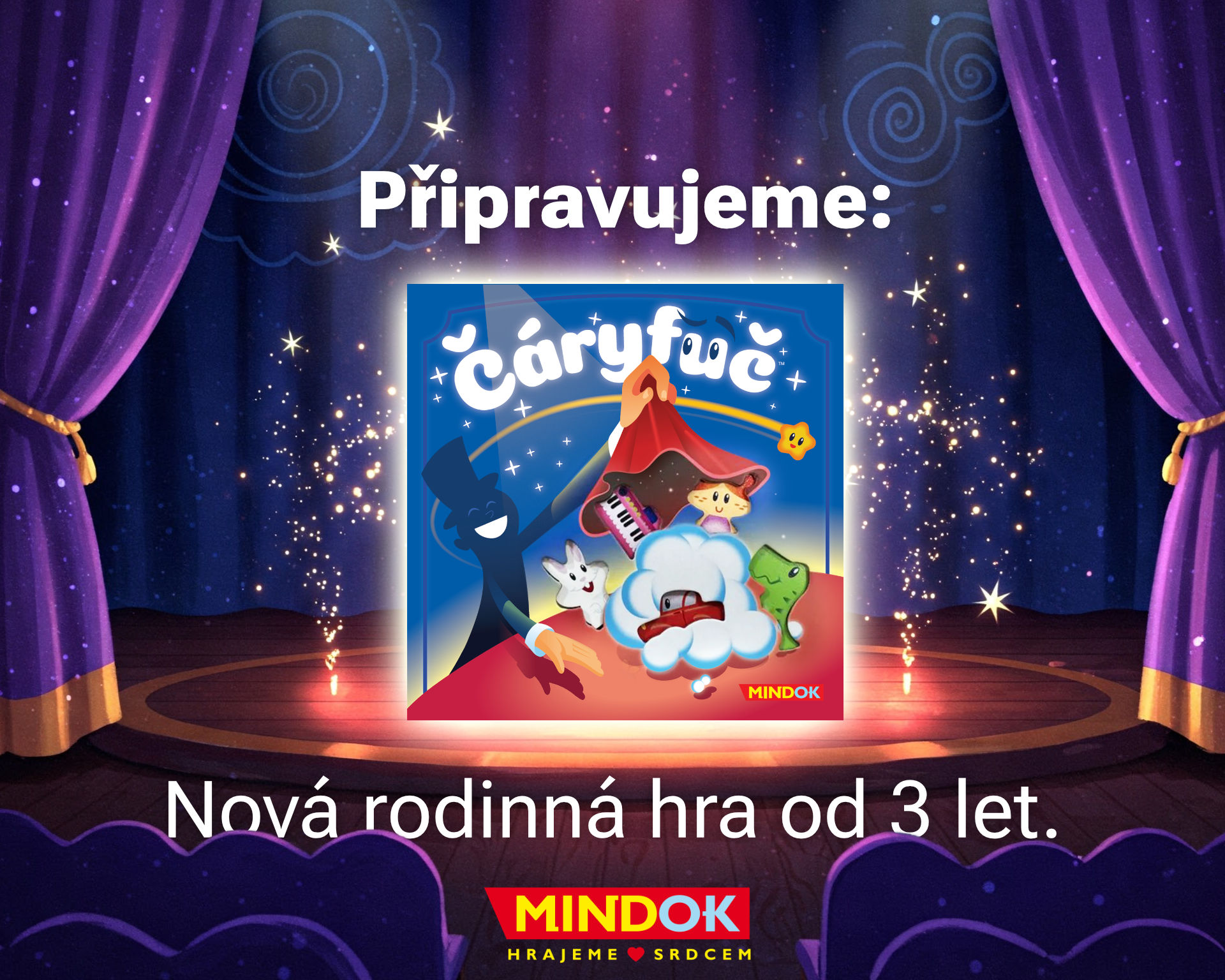 Připravujeme rodinnou hru Čáryfuč 🧙🏻‍♂️, kterou si zahrajete i s dětmi