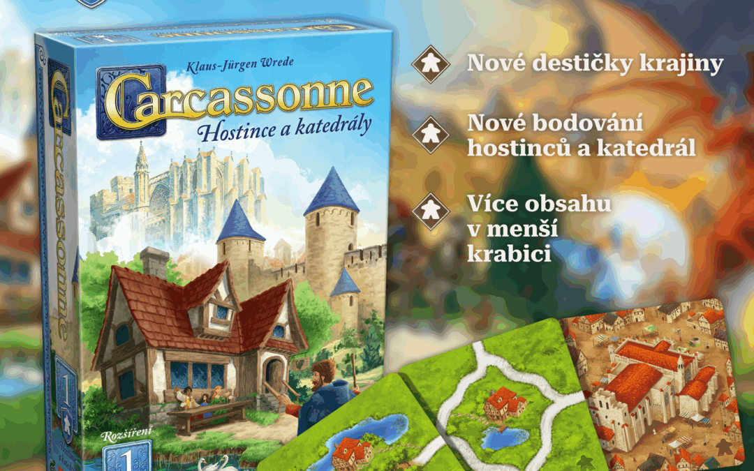 Představujeme: Nové 1. rozšíření Carcassonne: Hostince a katedrály
