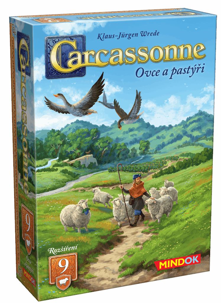 Carcasonne rozšíření 9: Ovce a pastýři