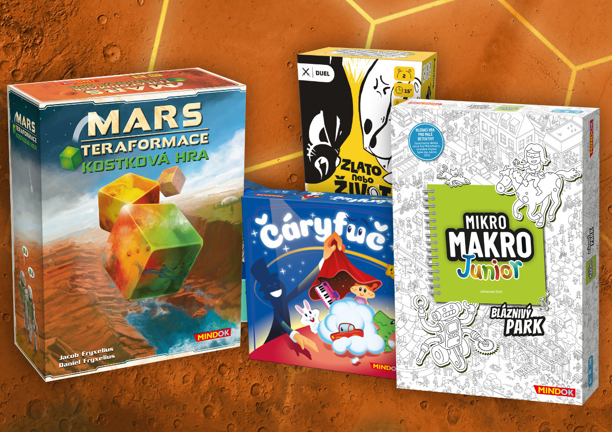 Srpnové novinky jsou tu! Pojďte s námi na Mars, pobijte se o zlato a vyřešte případy!