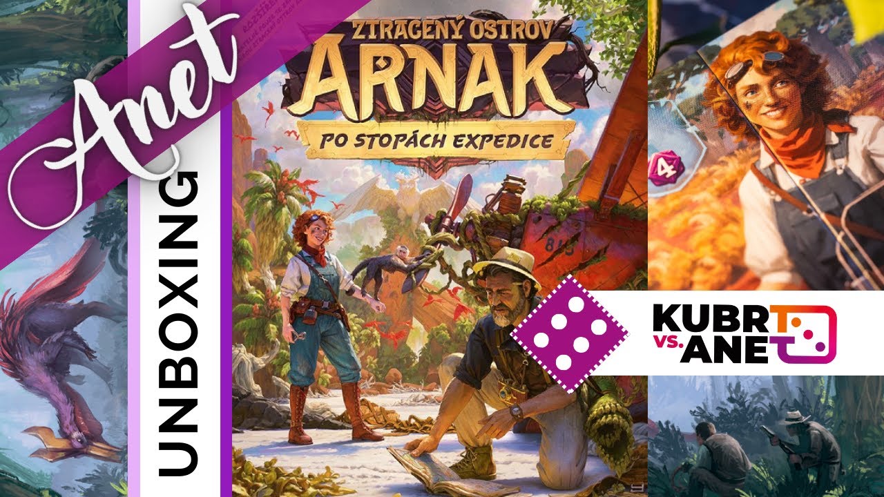 Anet: unboxing rozšíření hry Ztracený ostrov Arnak: Po stopách expedice