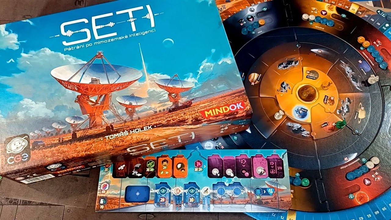 Pod víkem: unboxing hry SETI: Pátrání po mimozemské inteligenci