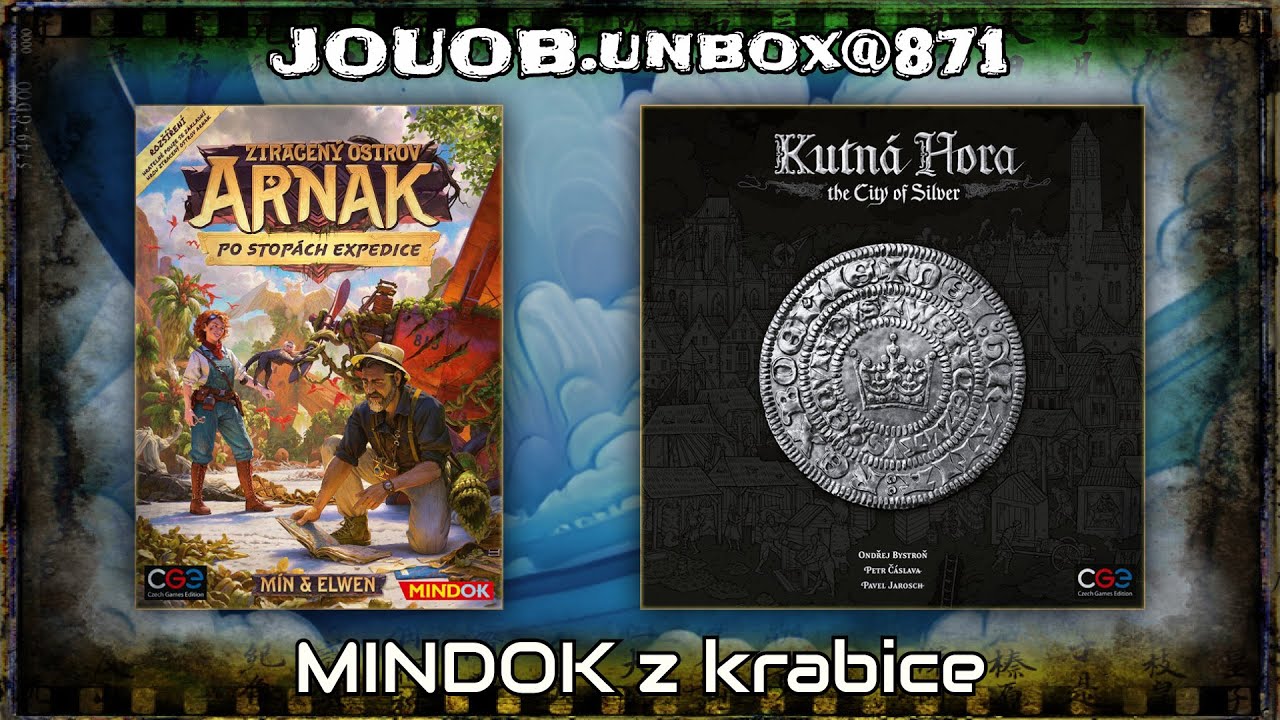 Jouobcast : unboxing her Ztracený ostrov Arnak: Po stopách expedice a Kutná Hora: Město stříbra