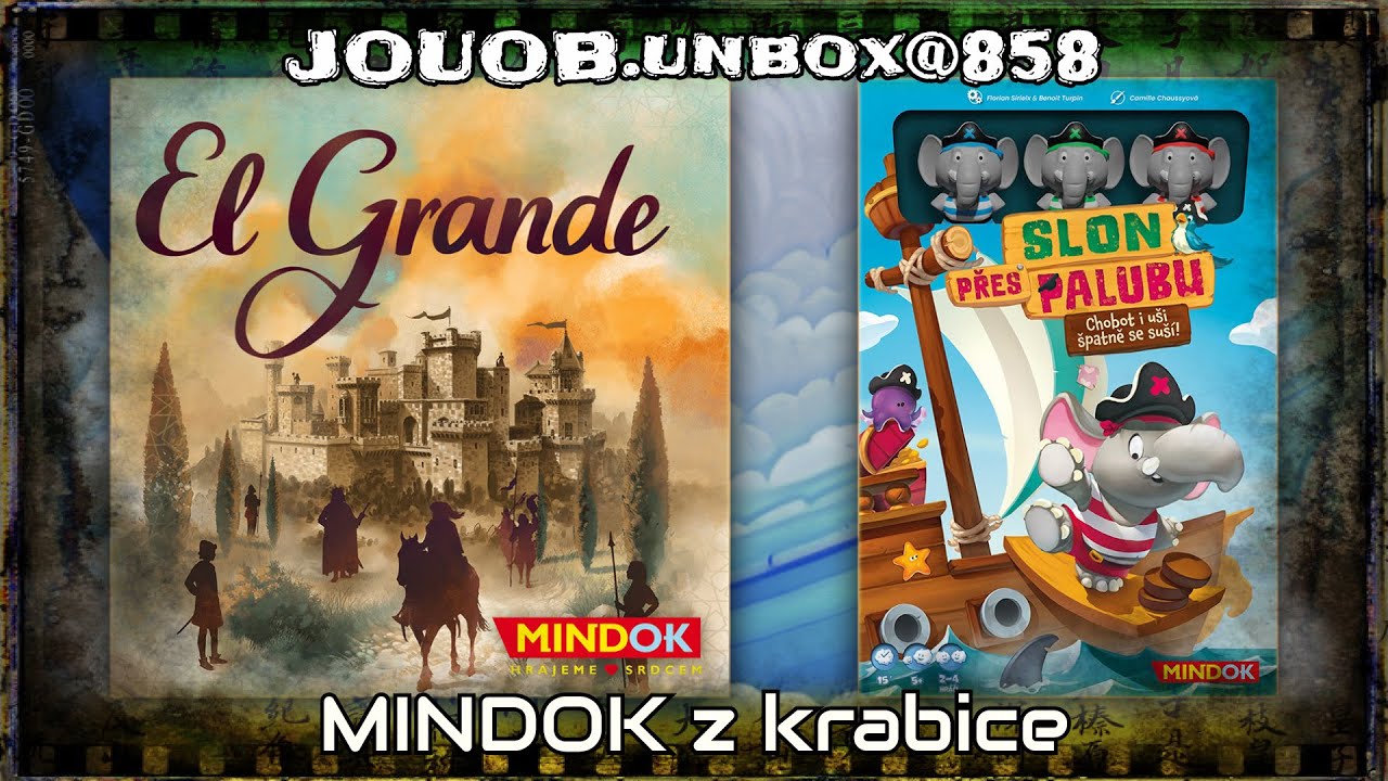Jouobcast : unboxing her Slon přes palubu a El Grande