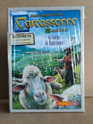 Carcassonne rozšíření 9: Ovce a kopce (2017) – defektní