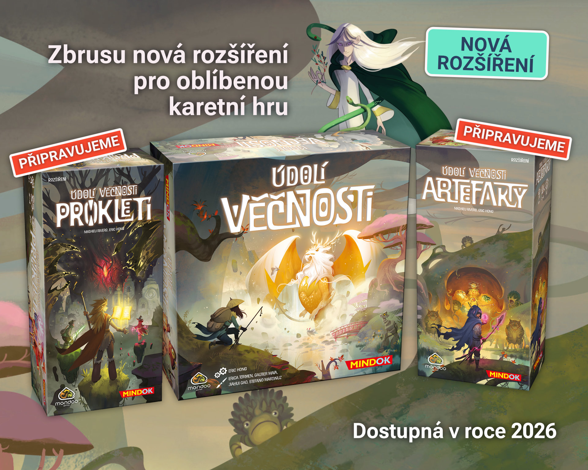 Připravujeme 2 nová rozšíření pro Údolí věčnosti. Čekají vás nové Artefakty i Prokletí