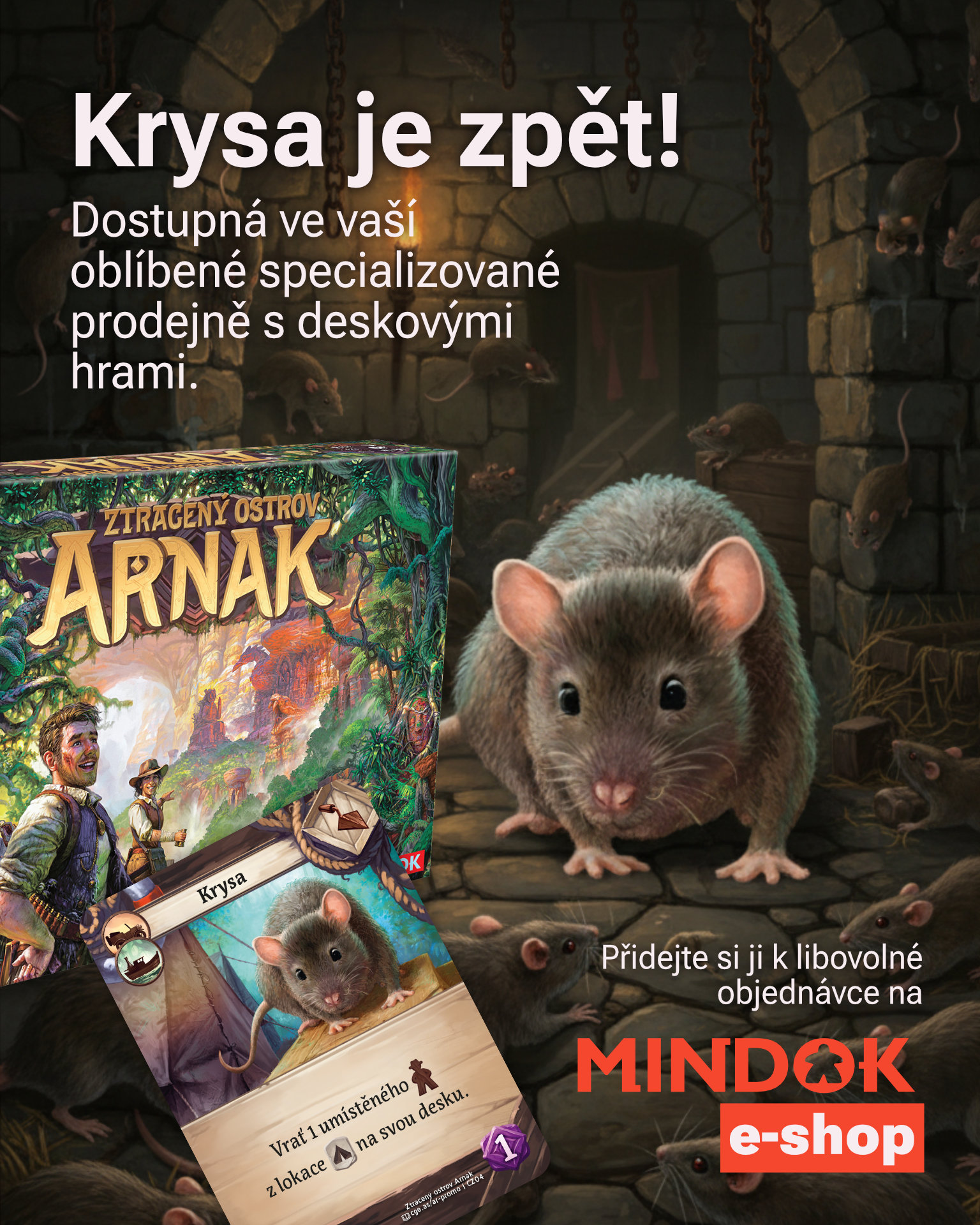 Promo karta Krysa k Arnaku je zpět!