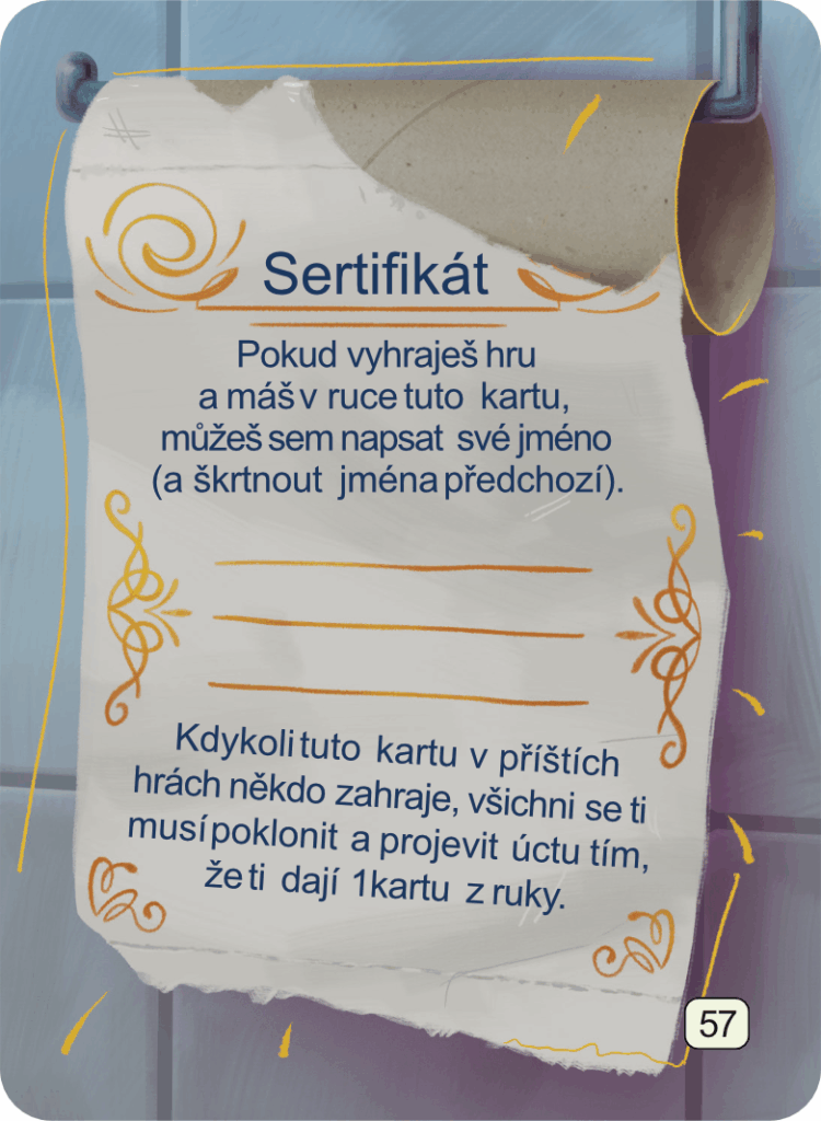 U mě dobrý – promo karta Sertifikát