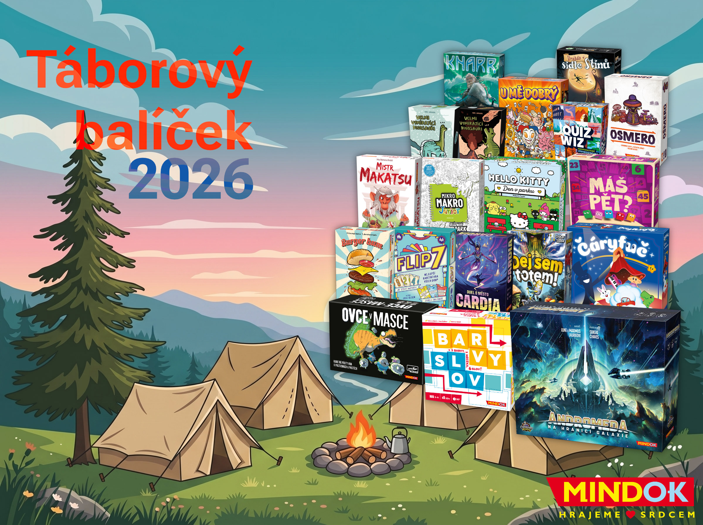 Táborový balíček je tu! Získejte skvělé hry za super cenu