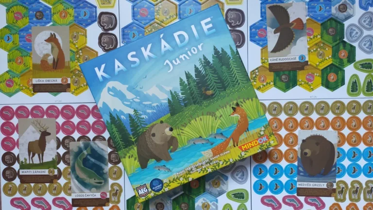 Ze stolu: recenze hry Kaskádie Junior – stavba divočiny pro předškoláky