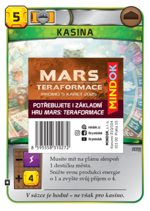 Mars: Teraformace – promo 5 karet 2025
