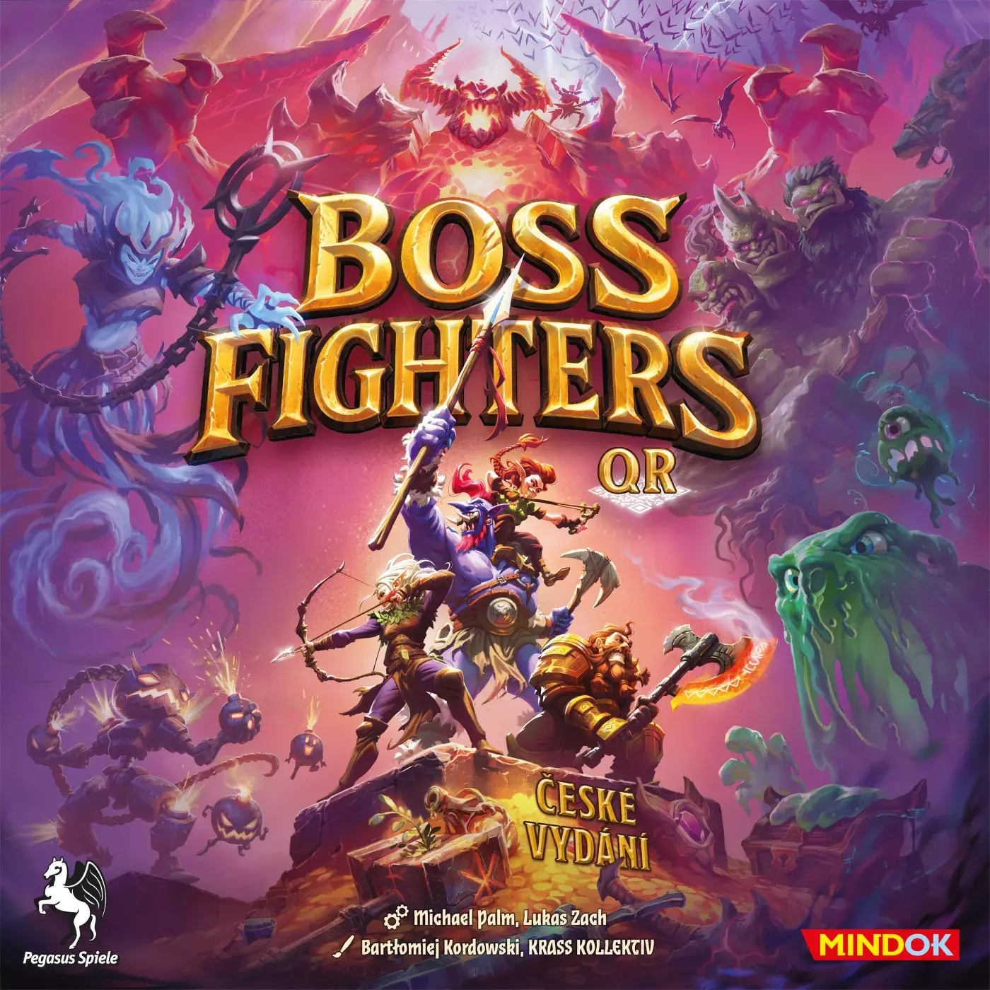 Geek Cave: recenze hry Boss Fighters QR